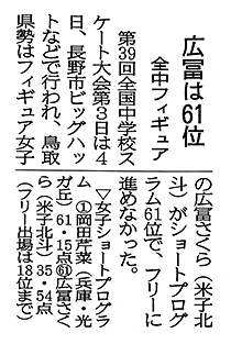 2019年2月5日（火）日本海新聞