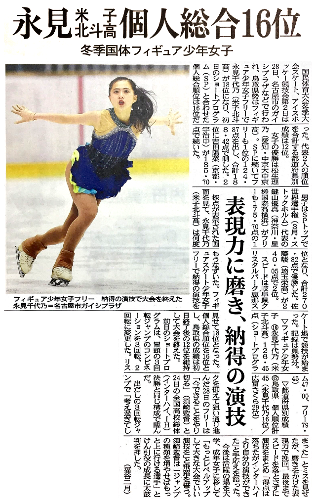 日本海新聞 2021年1月29日